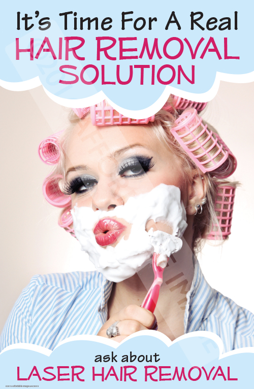 Laser Hair - Real Solutions Broch Stand Insert - Cosmetic Marketing Store
