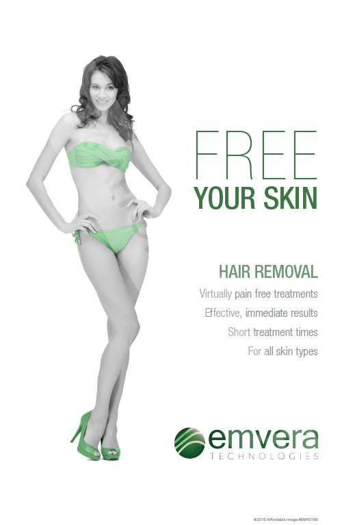 Laser Hair Removal - Free Your Skin Banner - Cosmetic Marketing Store