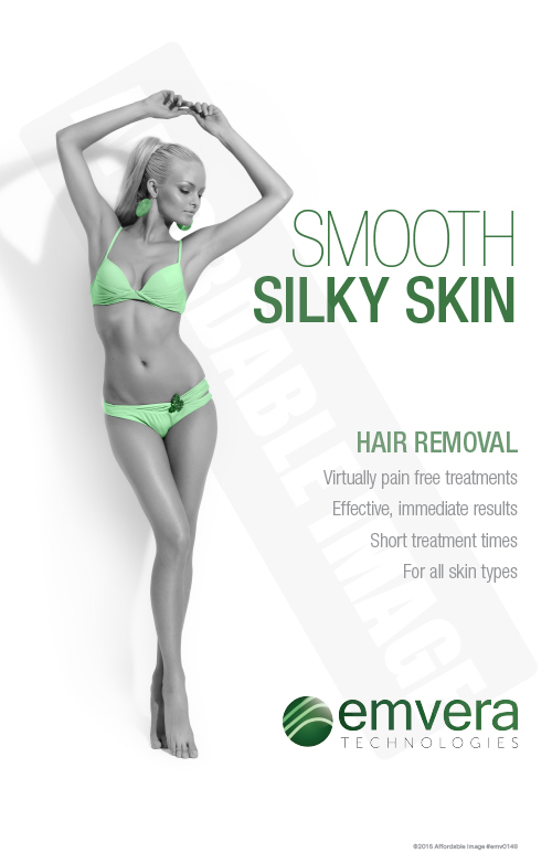 Laser Hair Removal - Smooth Silky Skin Banner - Cosmetic Marketing Store